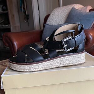 Michael Kors Black Espadrille Sandals